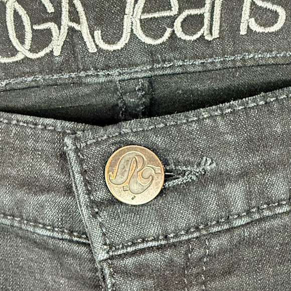 Yoga Jeans Casual Canadian Made Denim Black Skinny Jeans Size 28 - Picture 8 of 13